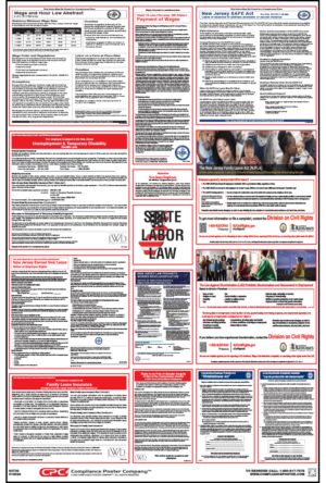 New Jersey Labor Law Poster