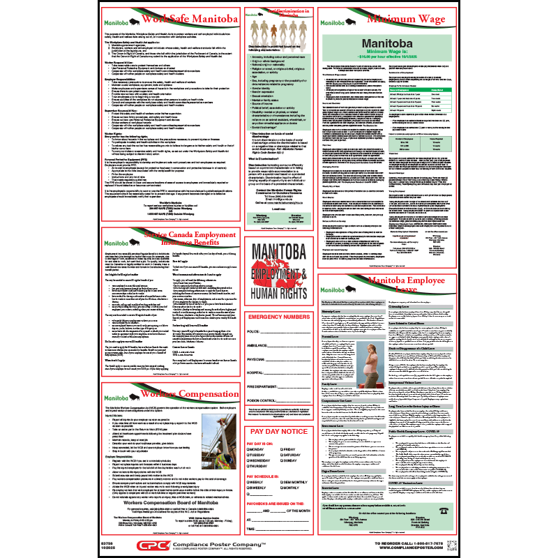 Manitoba Labour Law Poster