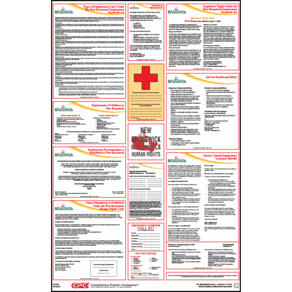 New Brunswick Labour Law Poster