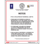 Georgia Alcohol Drinking Age Poster