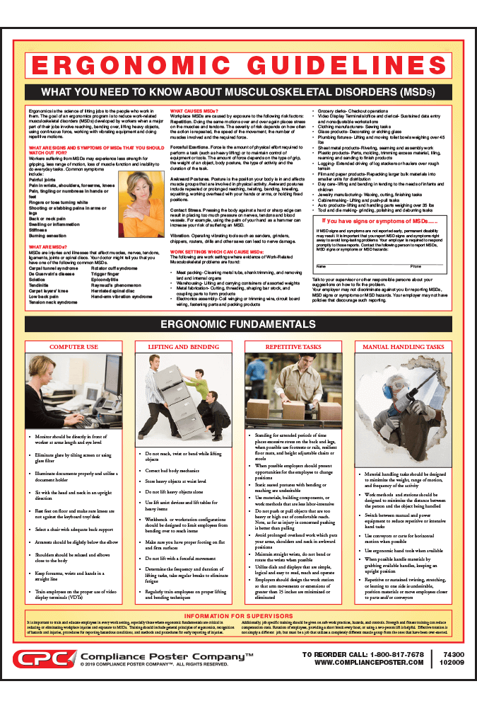 National Ergonomics Month  Environment, Health and Safety