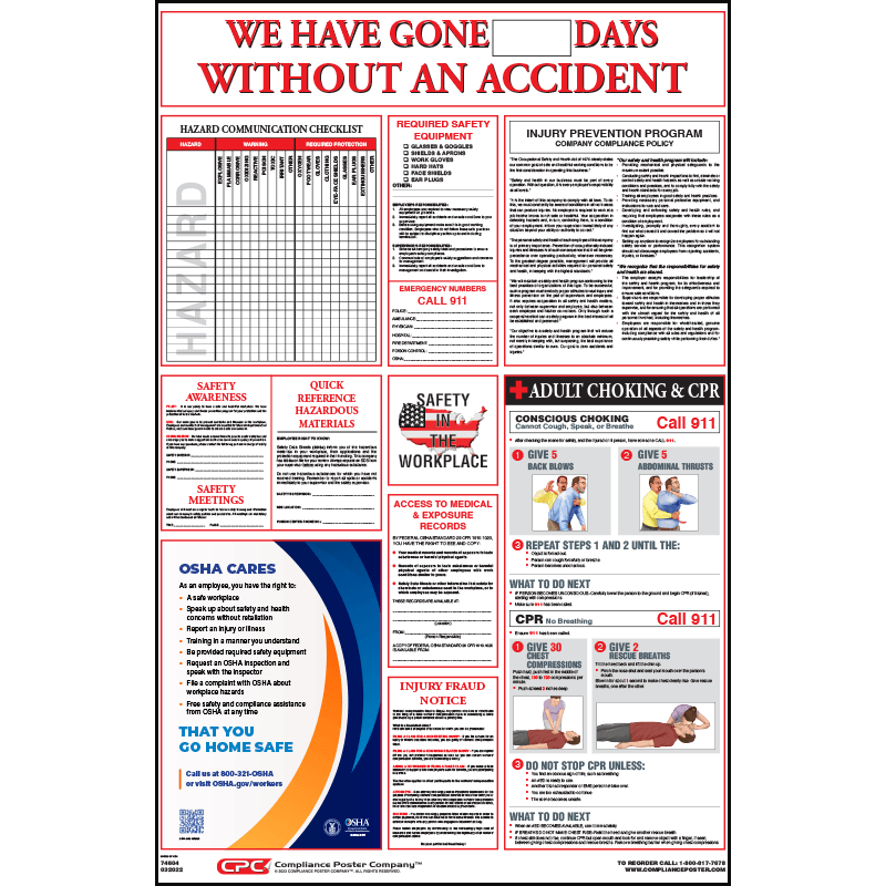 Federal OSHA Workplace Safety Poster - Compliance Poster Company