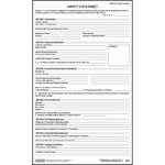 OSHA Safety Data Sheets