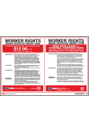 Federal Contractor Minimum Wage Poster