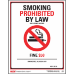 Alaska No Smoking Poster