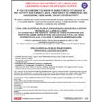 Arkansas Human Trafficking Poster