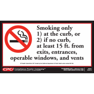 San Francisco, CA No Smoking Poster