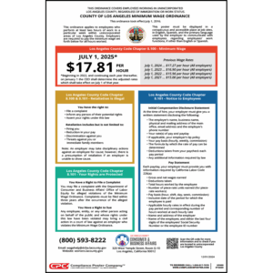 LA County Minimum Wage Poster