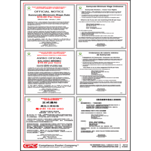 Sunnyvale Minimum Wage Poster