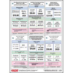Emeryville, California Minimum Wage Poster