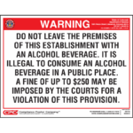 Colorado On-Premises Alcohol Warning Poster - General Licensee