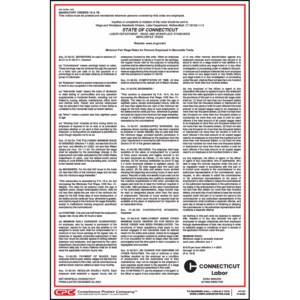 Connecticut Wage Order 7A and 7B