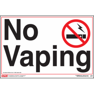 Connecticut No Vaping Poster
