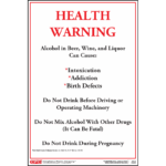 Palm Beach County Alcohol Health Warning Poster