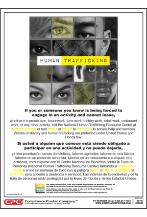 Florida Human Trafficking Poster