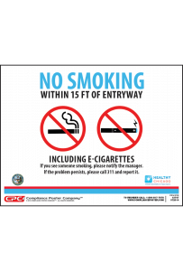 Chicago No Smoking Poster