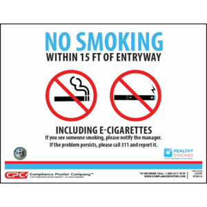Chicago No Smoking Poster