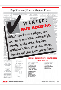 Kansas Fair Housing Poster
