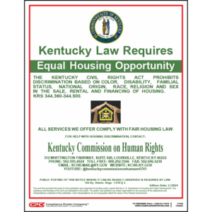 Kentucky Fair Housing Poster