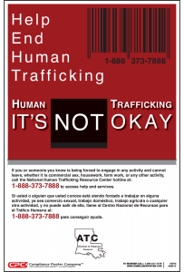 Louisiana Human Trafficking Poster