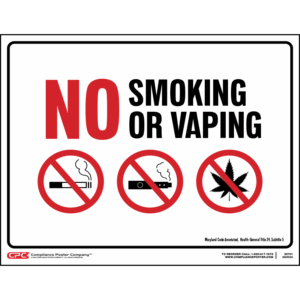 Maryland No Smoking or Vaping Poster