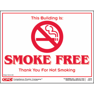 Michigan No Smoking Poster