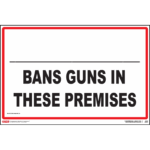 Minnesota Bans Guns Poster