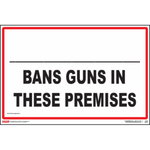 Minnesota Bans Guns Poster