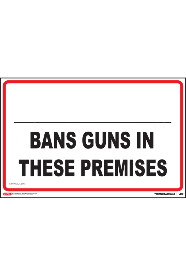 Minnesota Bans Guns Poster