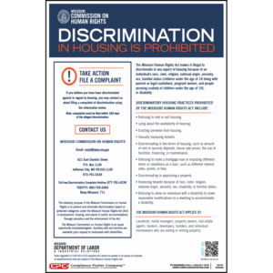 Missouri Discrimination in Housing Poster