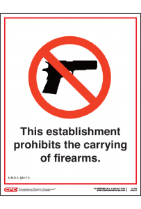 New Mexico No Firearms Poster
