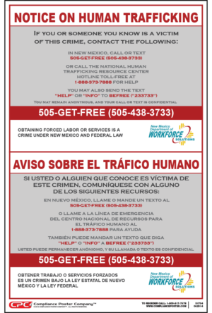New Mexico Human Trafficking Poster