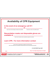 New York CPR Notice to Patrons