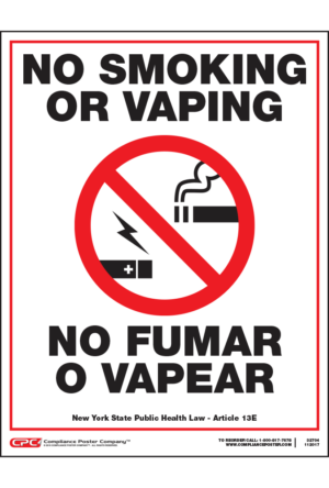 New York No Smoking Poster