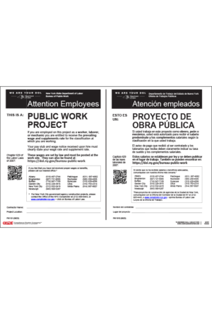 New York Public Work Project Poster
