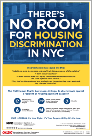 City of New York Fair Housing Poster