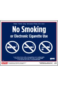 No Smoking and Electronic Cigarette Use Poster