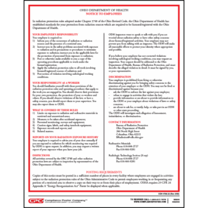 Ohio Radiation Protection Poster