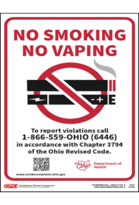 Ohio No Smoking Poster