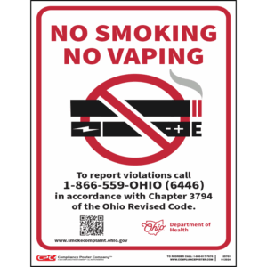 Ohio No Smoking Poster