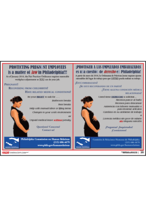 Philadelphia Pregnancy Accommodation Rights Poster