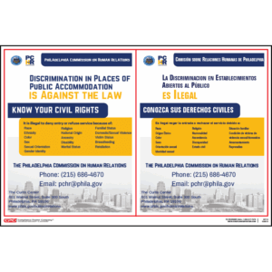 Philadelphia Public Accommodations Poster