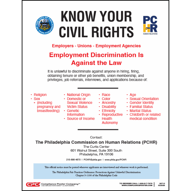 Philadelphia Know Your Civil Rights Poster