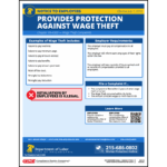 Philadelphia Wage Theft Law Poster