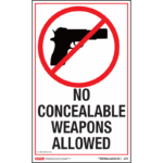 South Carolina No Weapons Poster
