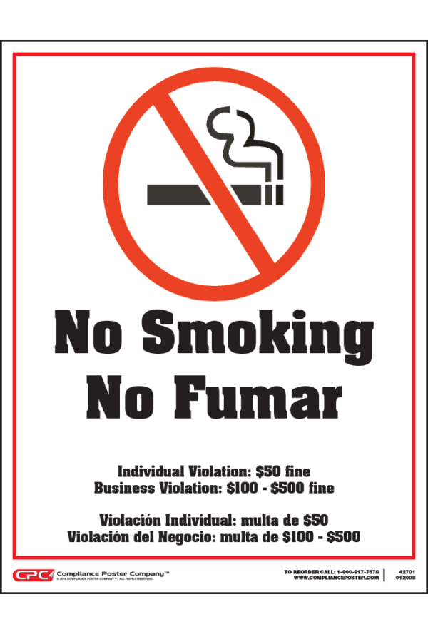 Tennessee No Smoking Poster