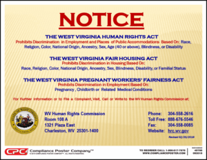 West Virginia Human Rights Act Poster