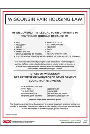 Wisconsin Fair Housing Poster