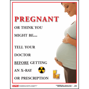 Radiation Pregnancy Warning Poster
