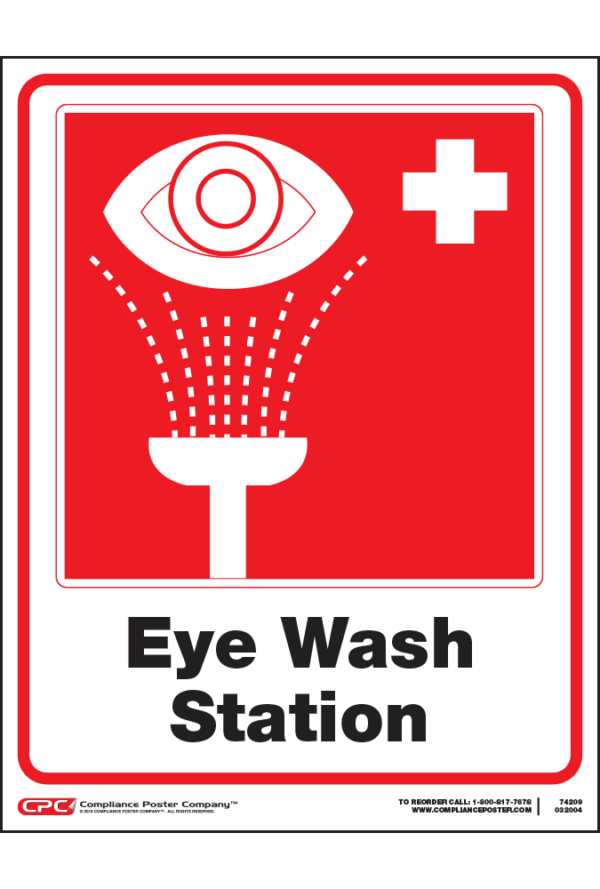 Eye Wash Station Poster